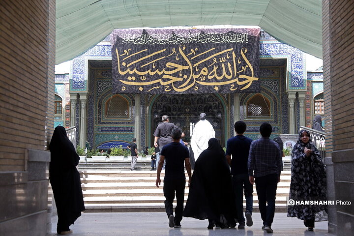 عزاداری روز عاشورا در حرم شاه عبدالعظیم