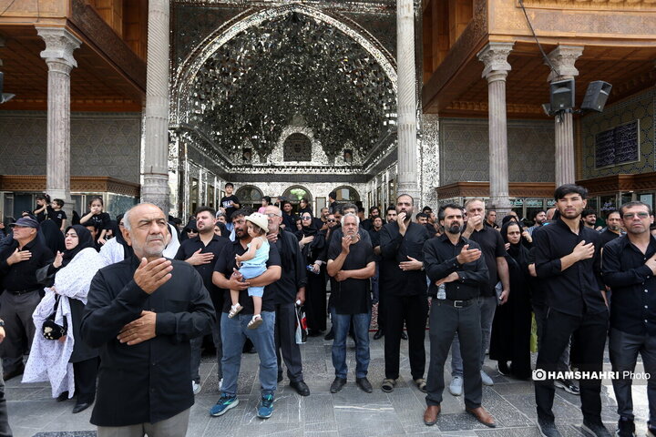 عزاداری روز عاشورا در حرم شاه عبدالعظیم