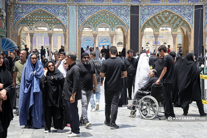 عزاداری روز عاشورا در حرم شاه عبدالعظیم