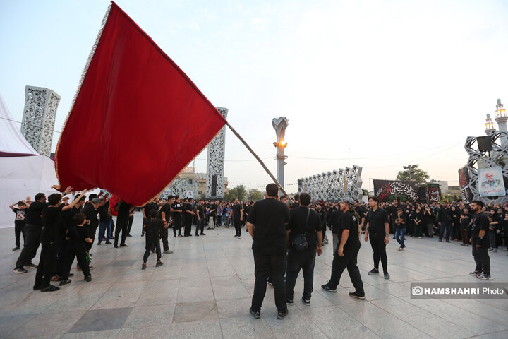 خیمه سوزان عصر عاشورا در میدان امام حسین (ع)