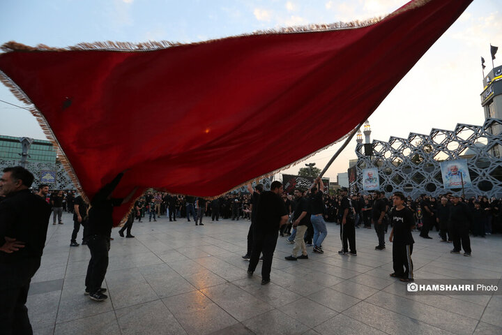 خیمه سوزان عصر عاشورا در میدان امام حسین (ع)