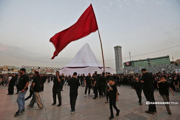 خیمه سوزان عصر عاشورا در میدان امام حسین (ع)