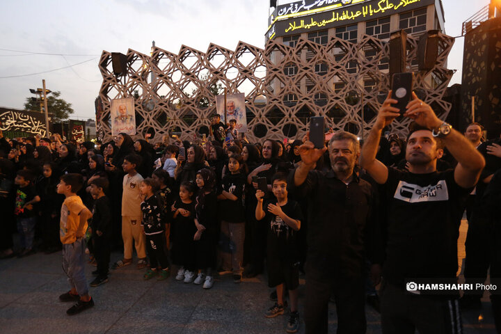 خیمه سوزان عصر عاشورا در میدان امام حسین (ع)