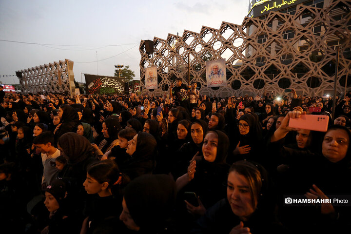 خیمه سوزان عصر عاشورا در میدان امام حسین (ع)