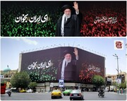 نشانی از عشق به میهن در میدان انقلاب