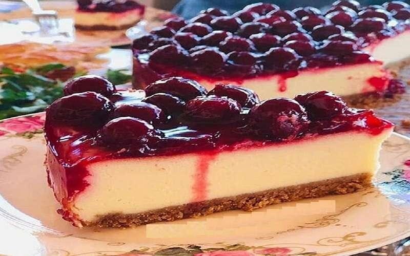 روش درست کردن چیزکیک آلبالو خانگی