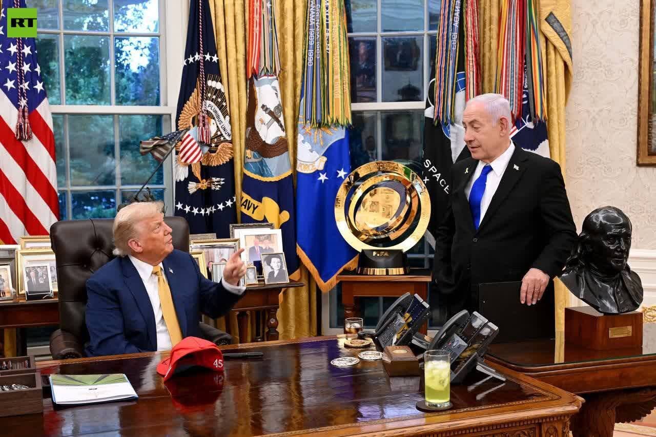 دیدار ۹۰ دقیقه‌ای ترامپ و نتانیاهو به روایت تصویر