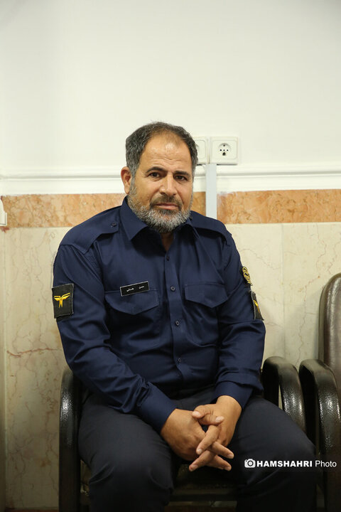 دیدار با سه تن از کارکنان میدان میوه و تره بار که در جنگ تحمیلی 12 روزه جانباز شدند