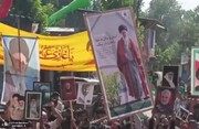 راهپیمایی در حمایت از رهبر انقلاب در کشمیر ھند + ویدئو