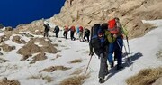 نجات کوهنوردان از سیلاب ناگهانی  + ویدئو