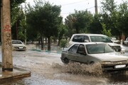 وسط تابستان یزد بارانی شد + ویدئو