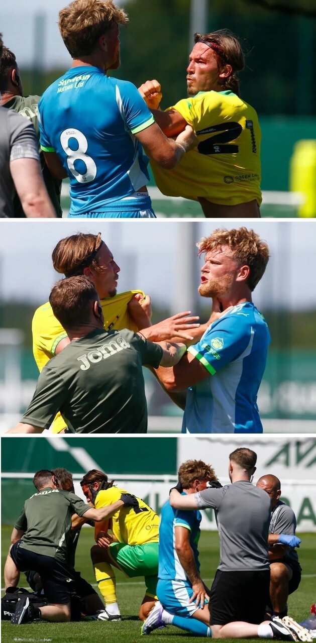 نزاع خونین در یک بازی دوستانه فوتبال + عکس