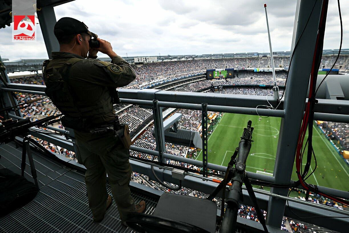 ترامپ برای دیدن فینال جام جهانی باشگاهها به ورزشگاه رفت ؛ شدیدترین تدابیر امنیتی برای مراقبت از ترامپ + تصاویر