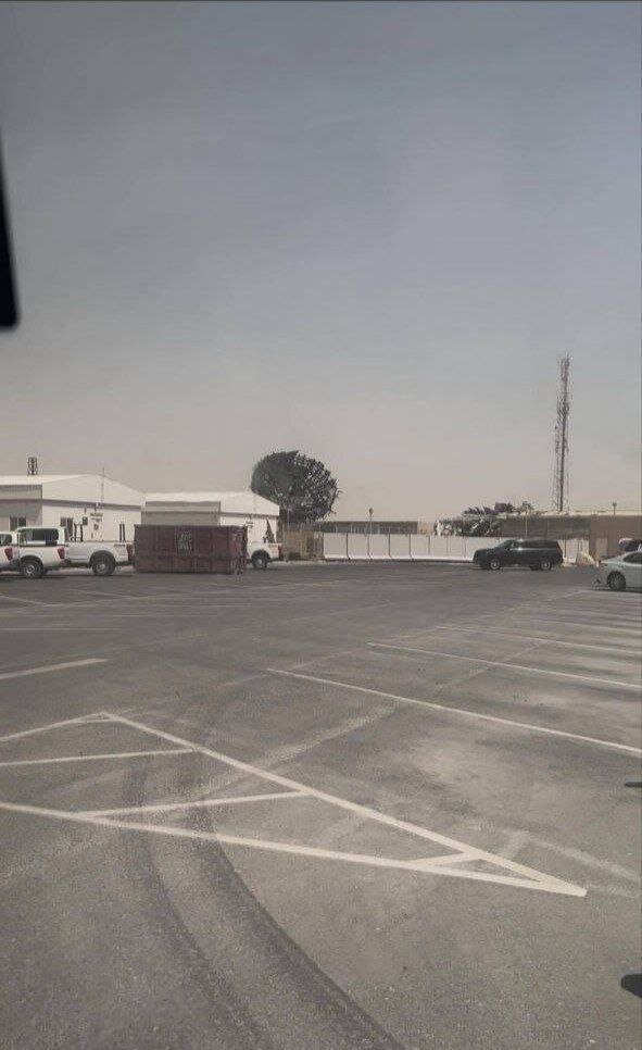 عکسهای جدید از رادار منهدم شده آمریکاییها در العدید