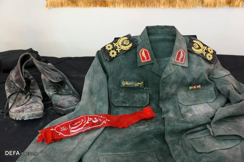 دلتنگی و گریه سردار رادان در فراق شهید سلامی | تصاویر