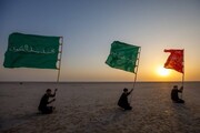تصاویری از آغاز رسمی راهپیمایی اربعین از عراق | ویدئو