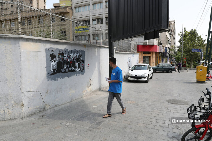 نقاشی شهدای جنگ دوازده روزه بر دیوارهای معابر