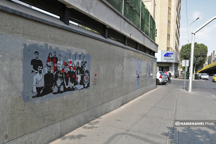 نقاشی شهدای جنگ دوازده روزه بر دیوارهای معابر