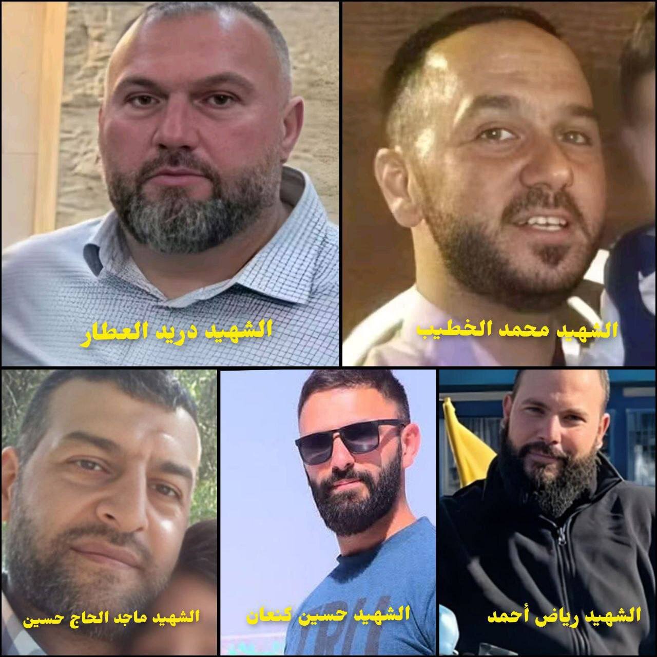 اسامی و تصاویر شهدای لبنانی در ۳ هفته گذشته