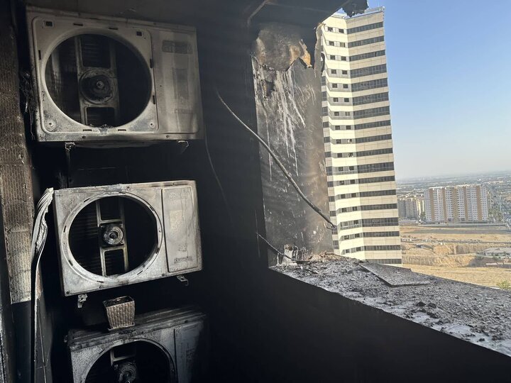 تصاوير و جزئیات تازه از حادثه در یک برج مسکونی در تهران