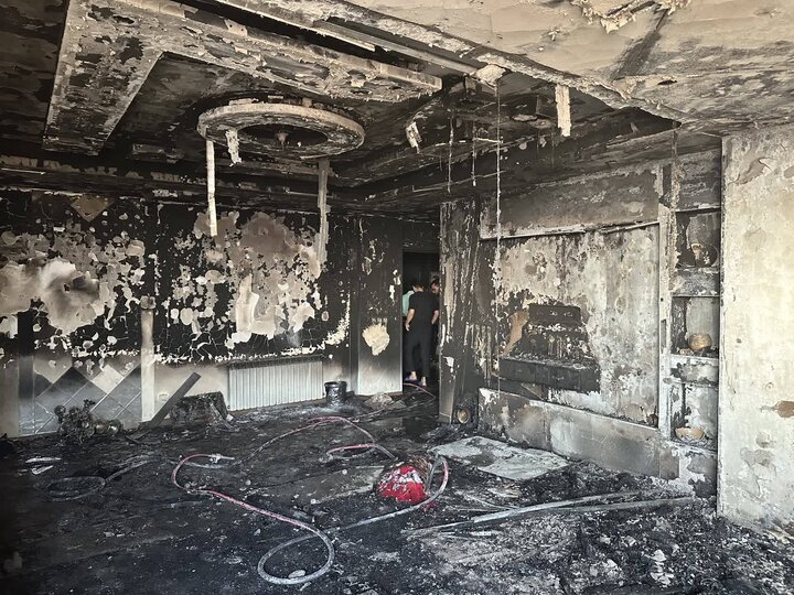 تصاویر و جزئیات تازه از حادثه در یک برج مسکونی در تهران