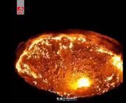 تصاویر خارق العاده از «دروازه جهنم» در ترکمنستان!