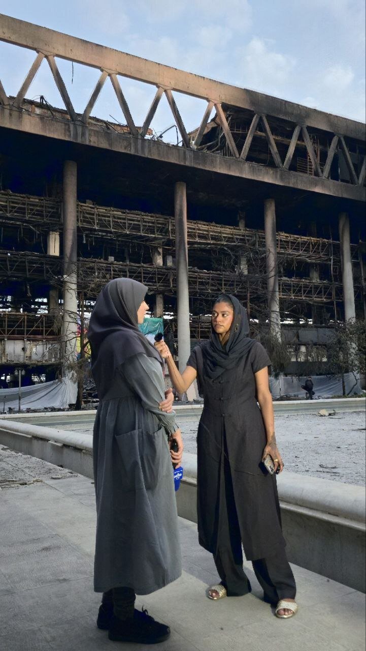 تصویر متفاوت از مصاحبه خبرنگار آمریکایی با خبرنگار صداوسیما