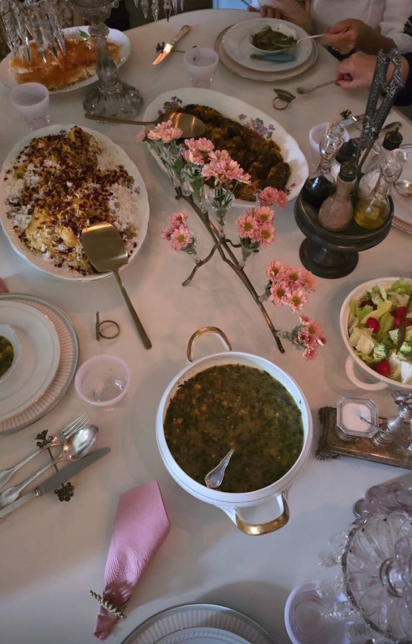 حمله کاربران به میز غذای آقای بازیگر! + عکس