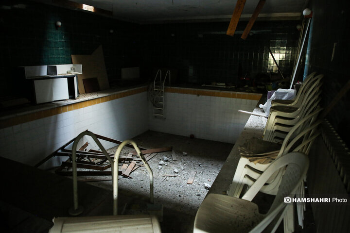 منازل مسکونی خسارت دیده در جنگ تحمیلی ۱۲ روزه اطراف اوین