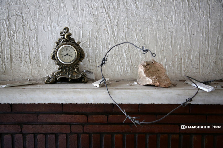 منازل مسکونی خسارت دیده در جنگ تحمیلی ۱۲ روزه اطراف اوین