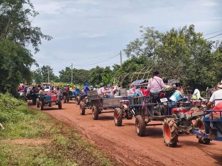 تصاویری از آواره شدن ساکنان تایلند و کامبوج در درگیری های اخیر