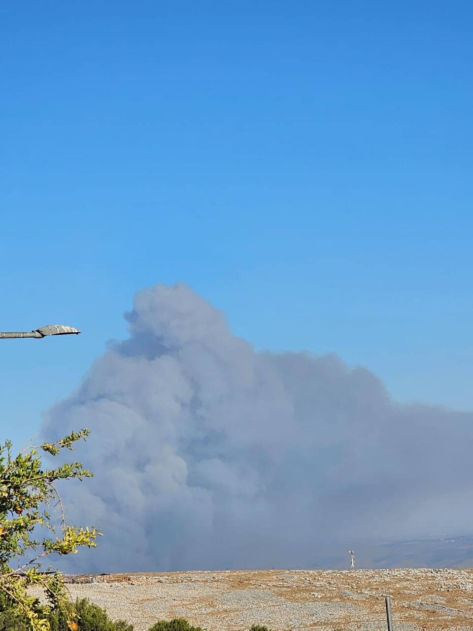 مهمترین منبع آب شیرین رژیم صهیونیستی آتش گرفت | تصاویر