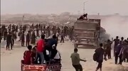 تصاویر آخرالزمانی از غزه ؛ تلاش برای اندکی غذا + ویدئو