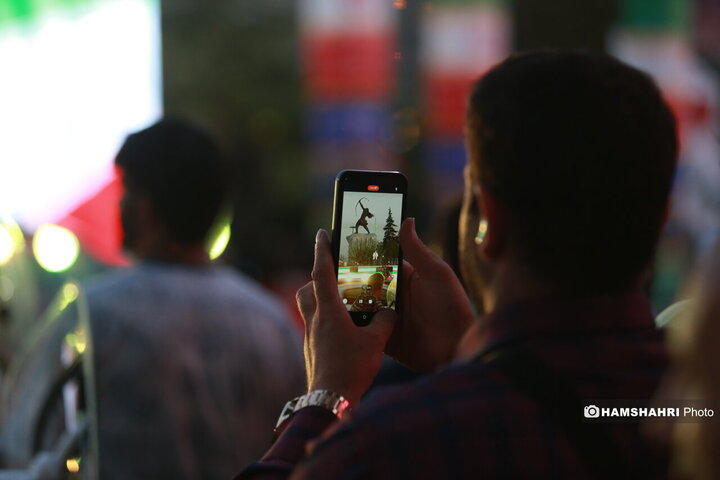 آیین رونمایی از مجسمه ی برنزی آرش کمانگیر