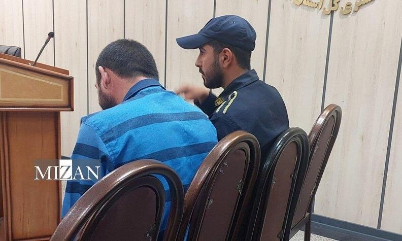 اولین تصاویر از قاتل الهه حسین نژاد در دادگاه