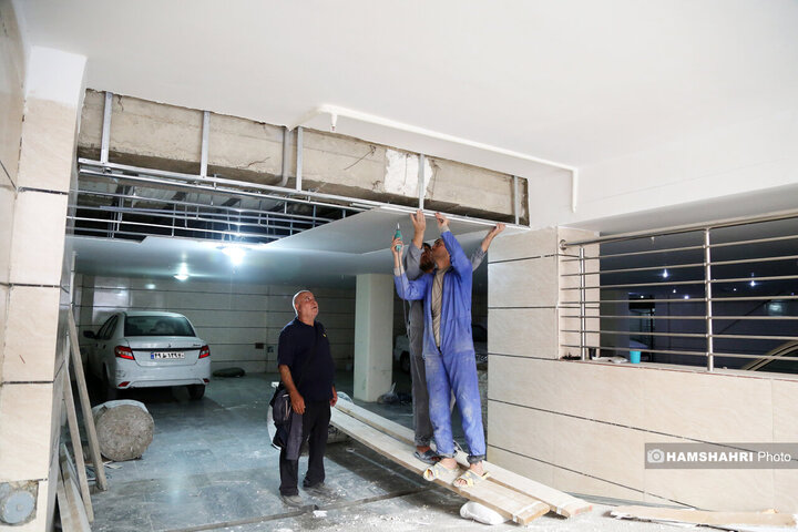 مرمت واحد مسکونی مورد حمله اسرائیل