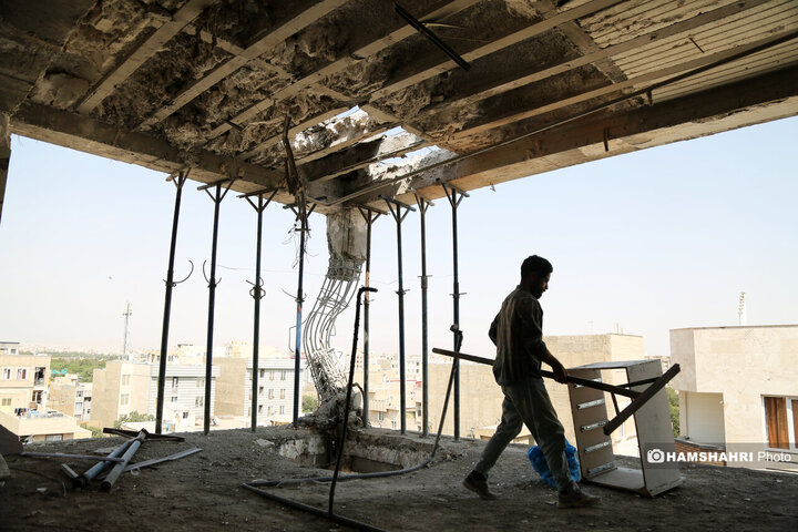 مرمت واحد مسکونی مورد حمله اسرائیل