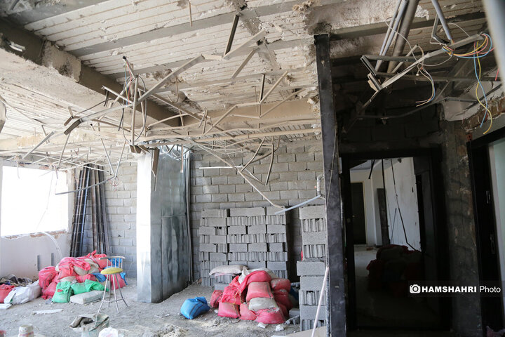 مرمت واحد مسکونی مورد حمله اسرائیل