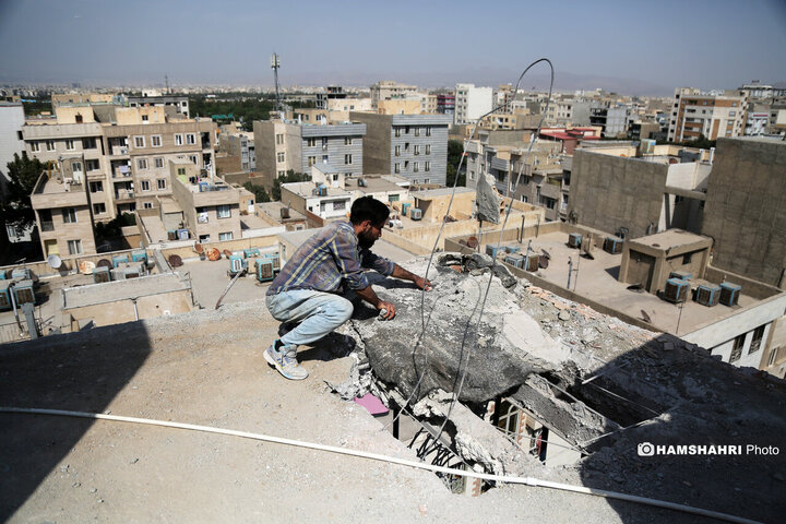 مرمت واحد مسکونی مورد حمله اسرائیل