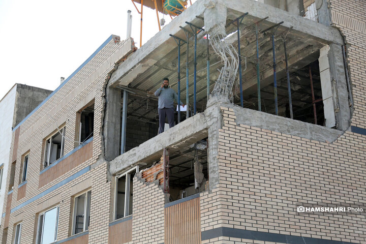 مرمت واحد مسکونی مورد حمله اسرائیل