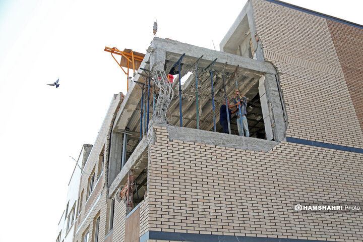 مرمت واحد مسکونی مورد حمله اسرائیل