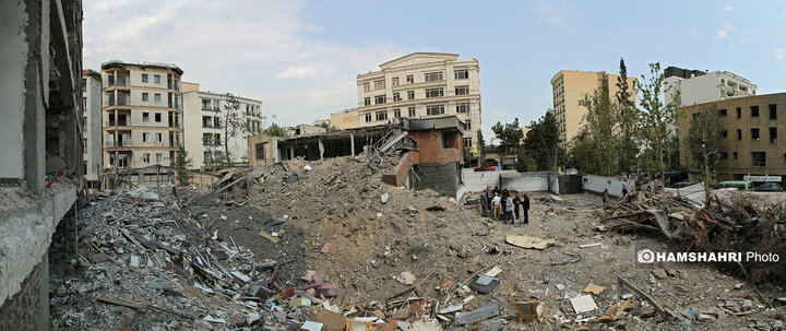 بازدید اعضای کمسیون عمران مجلس شورای اسلامی از خانه های تخریب شده جنگ 12 روزه