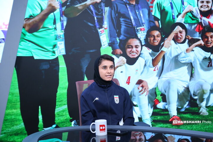 نگین زندی بازیکن تیم فوتبال زنان تیم ملی