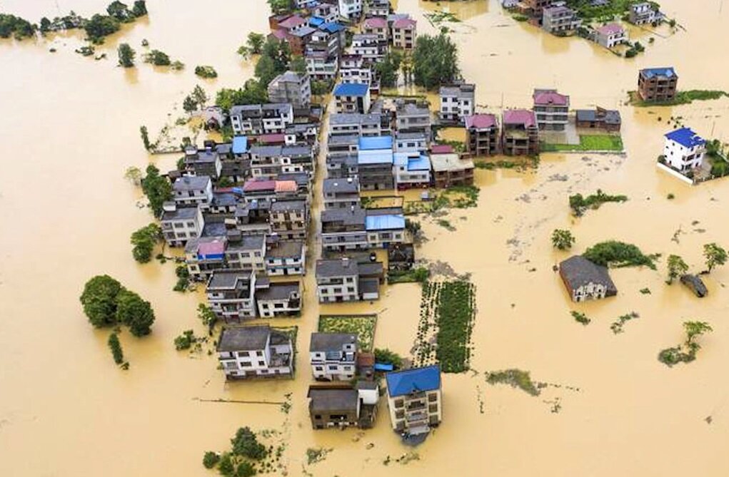 بارش‌های سیل‌آسا در شمال چین  | تصاویر