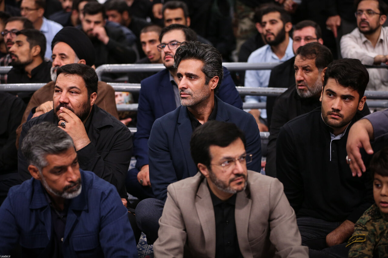 محسن افشانی و جواد قارایی در دیدار امروز با رهبر انقلاب | تصاویر