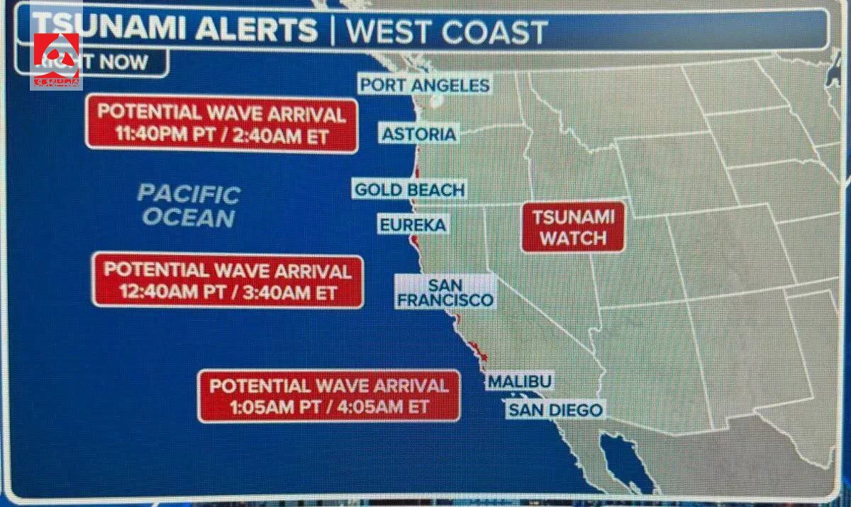 هشدار وقوع سونامی در آمریکا + ویدئو | آژیر خطر به صدا درآمد