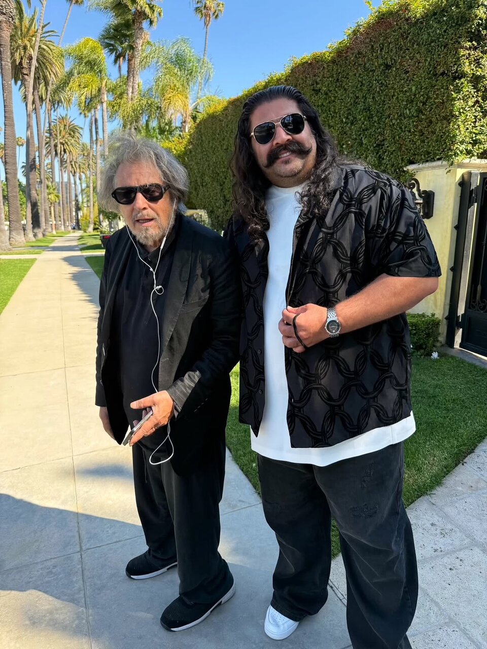 عکس یادگاری بهنام بانی با آل پاچینو در آمریکا