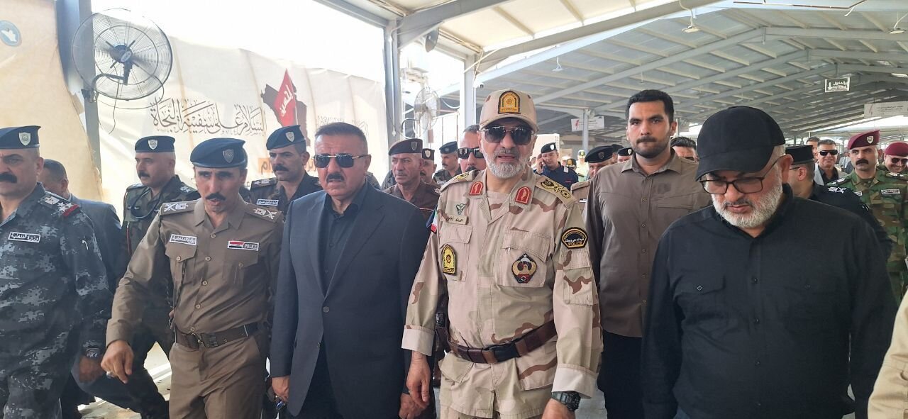 تیپ و لباس متفاوت سردار رادان در دیدار مقام عراقی (ببینید)