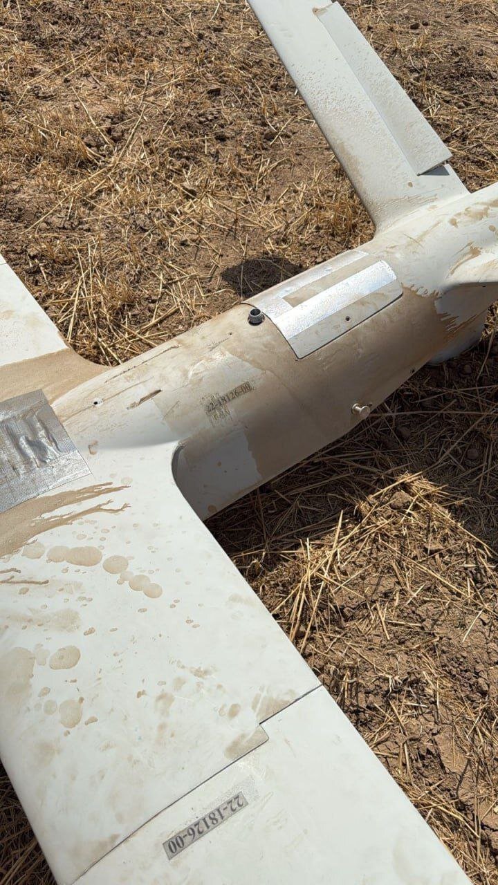 تصاویر سقوط پهپاد مسلح حامل بمب در نزدیکی اربیل عراق