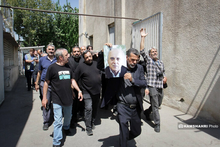 مراسم تشییع پیکر مرحوم داریوش مصطفوی| تصاویر